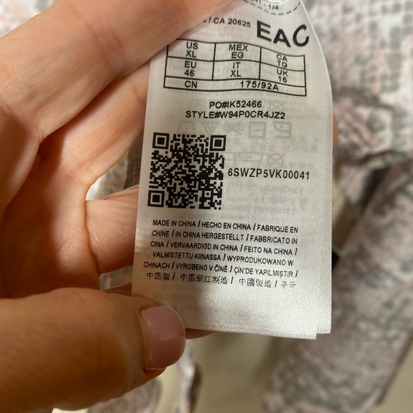 {NWT} Guess Snake Print Bodysuit XL Gray - Picture 10 of 14